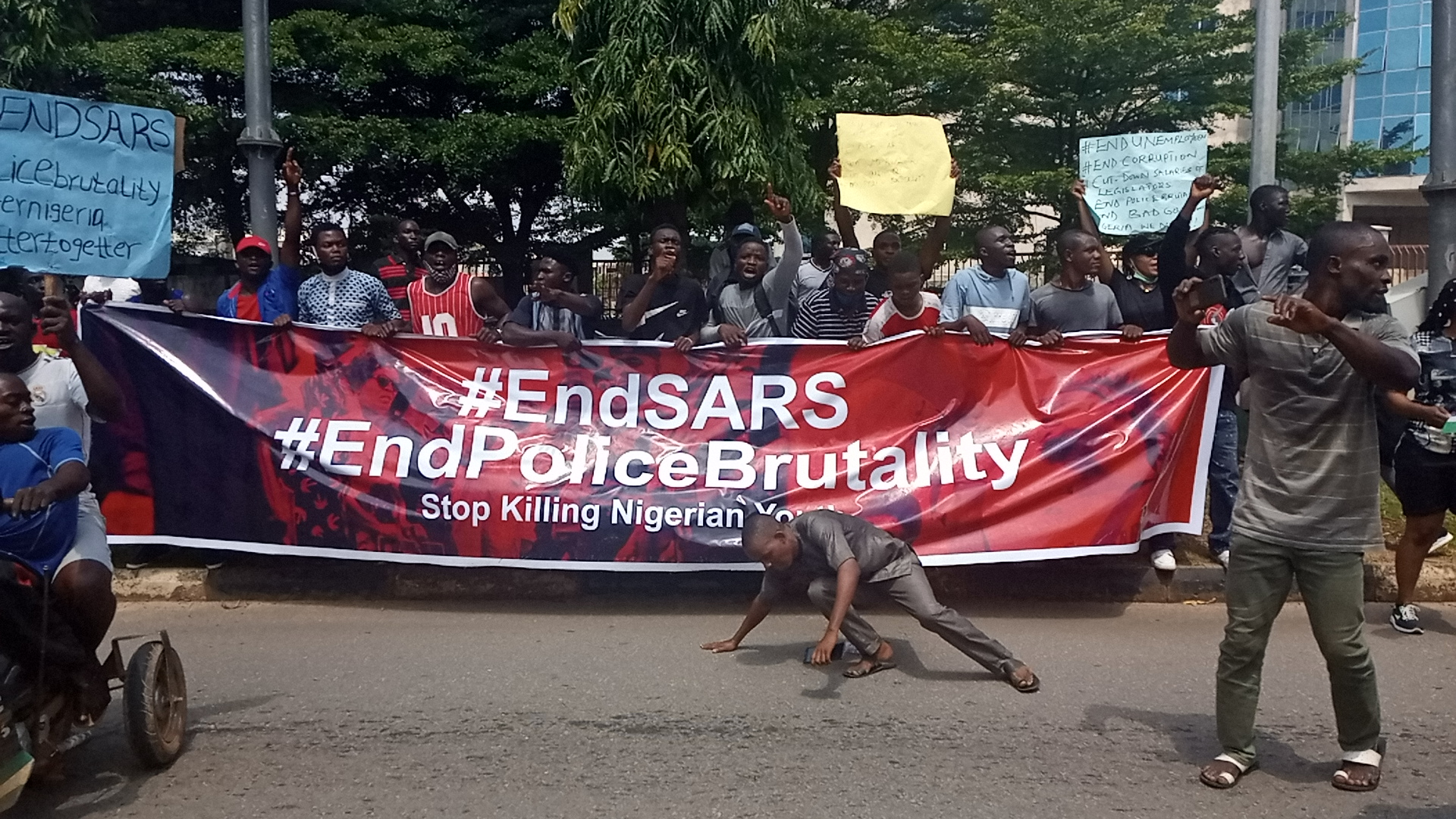 #EndSARS: Protests Continue in Abuja